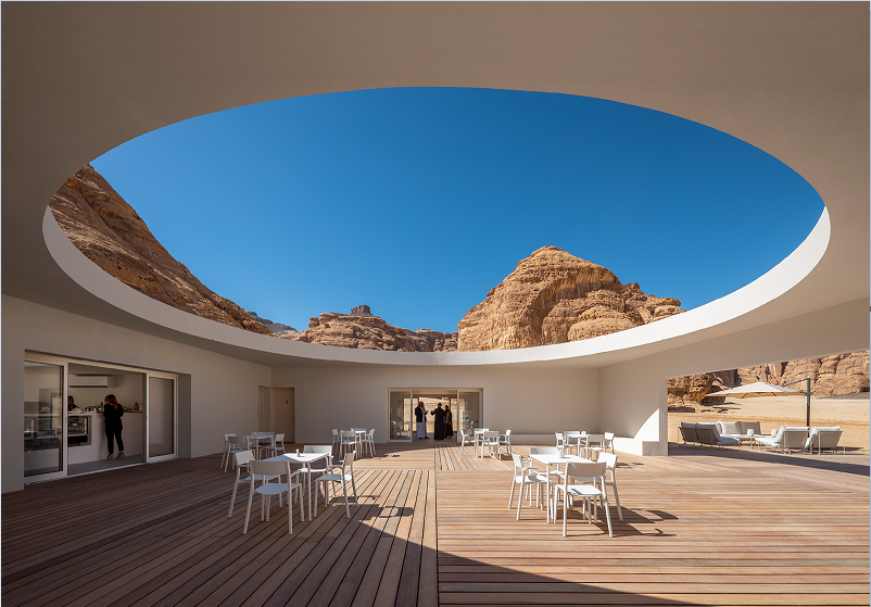 Photo credits: Desert X AlUla Visitor Centre - Building by KWY.studio, 2020. Photo by Colin Robertson