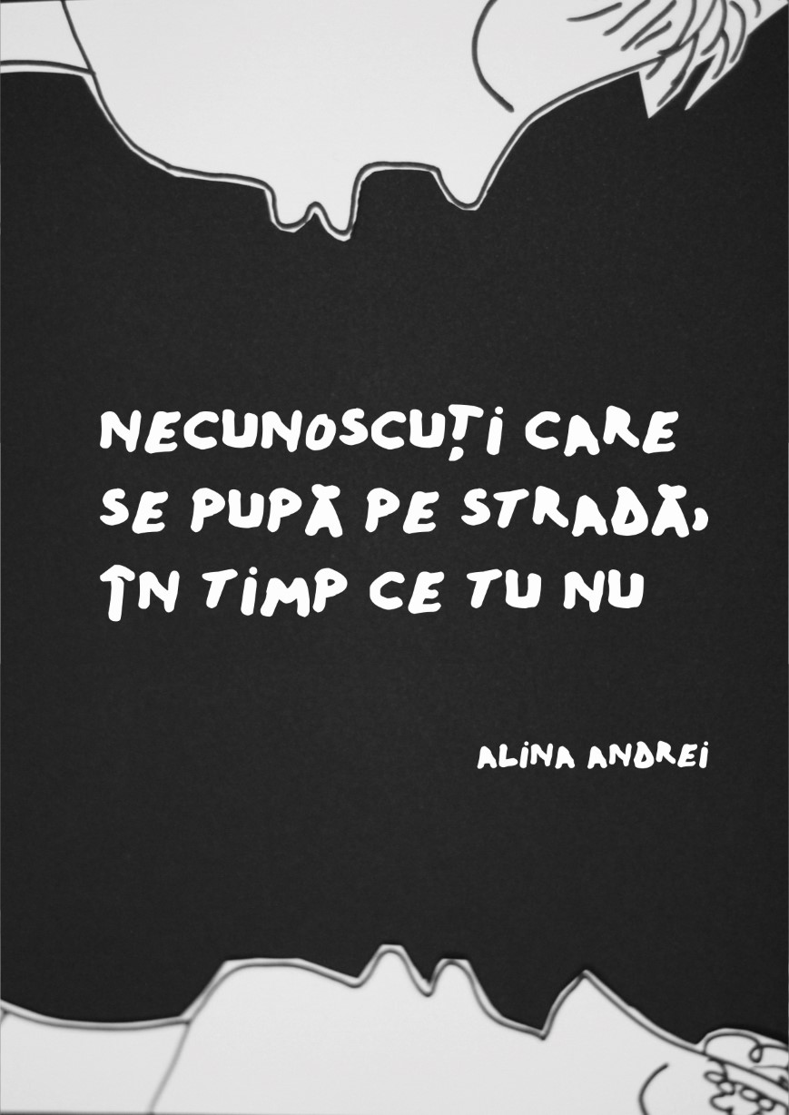 Necunoscuţi care se pupă pe stradă, în timp ce tu nu